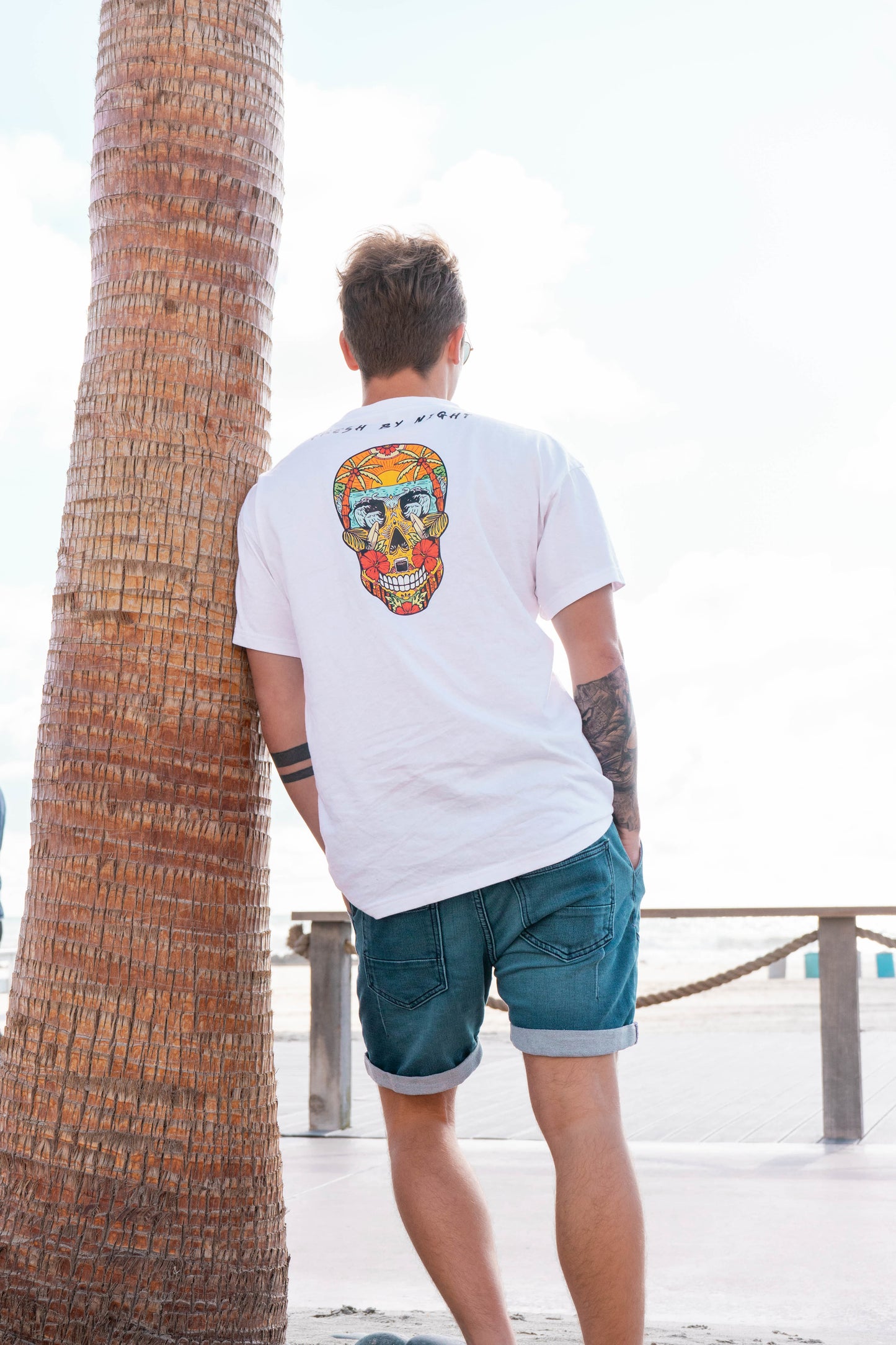 Sugar Skull Tee White DROP I